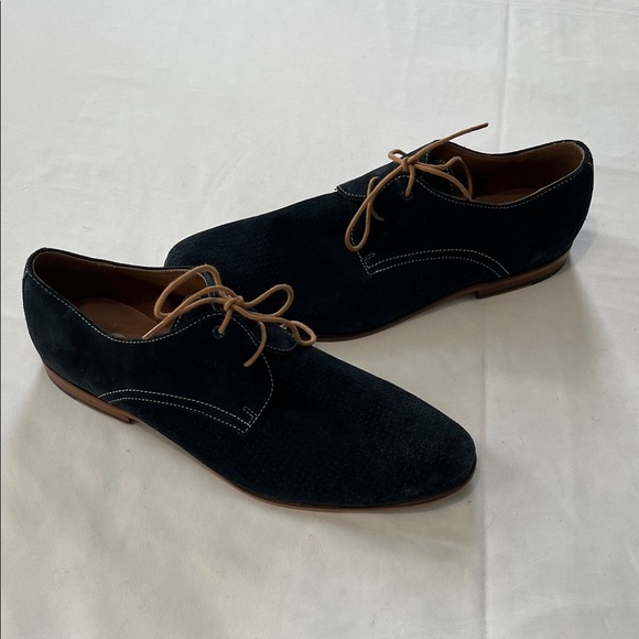 Aldo Blue Suede Oxfords - Picture 1 of 12